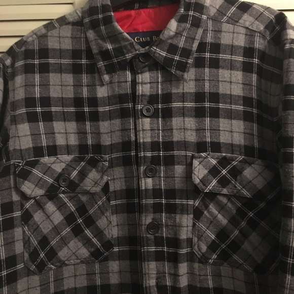 Club Room Men’s Quilted Plaid Jacket - Picture 2 of 5